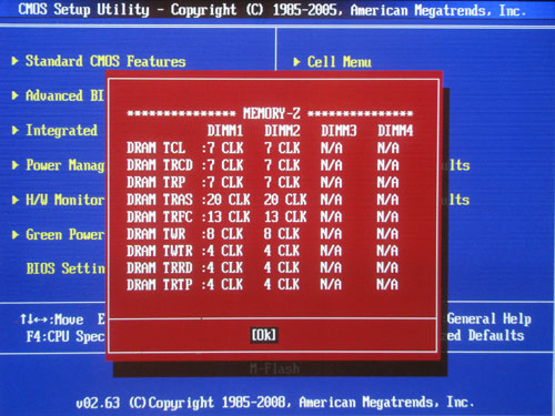 MSI 790FX-GD70 Memory-Z 2