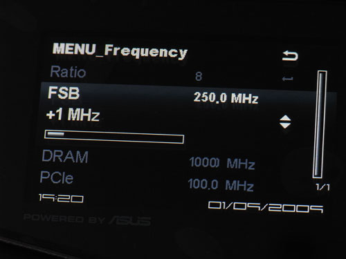 ASUS OC Station меню 5
