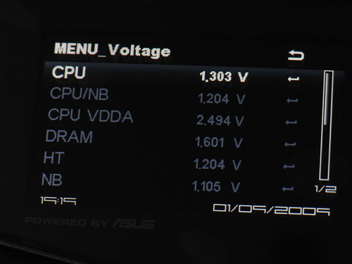 ASUS OC Station меню 2