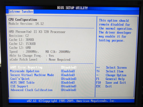 ASUS Crosshair III Formula CPU