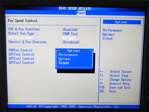 ASUS Maximus II Gene системный мониторинг