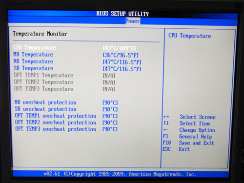 ASUS Maximus II Gene системный мониторинг