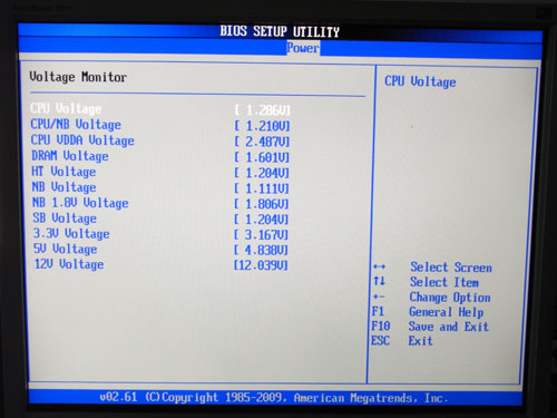 ASUS Maximus II Gene системный мониторинг