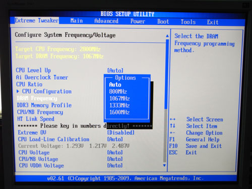 ASUS Crosshair III Formula частота памяти
