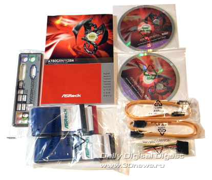 ASRock A780GXH/128M комплектация