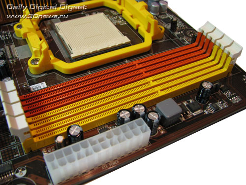Elitegroup A790GXM-AD3 слоты DIMM
