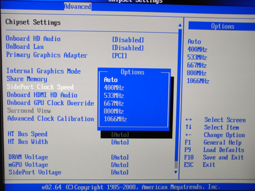 ASRock A780GMH/128M разгон GPU Mem