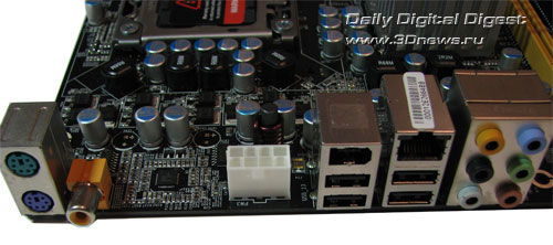 Manli X58SLI-A-E задняя панель