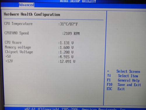 Manli X58SLI-A-E системный мониторинг