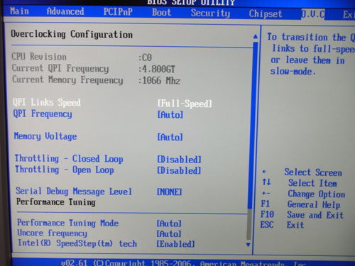 Manli X58SLI-A-E настройки разгона 1