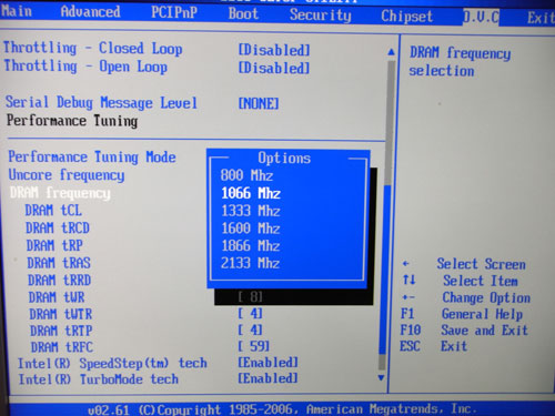 Manli X58SLI-A-E частота памяти
