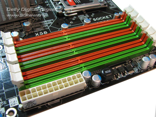 Manli X58SLI-A-E DIMMs