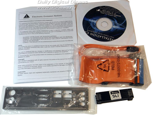 Manli X58SLI-A-E комплектация