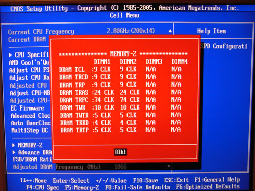MSI 785GM-E51 Memory-Z 1