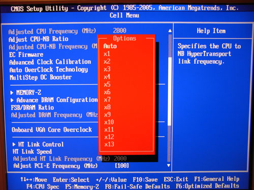 MSI 785GM-E51 множитель HT