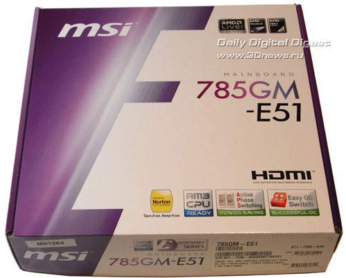 MSI X58 Pro упаковка