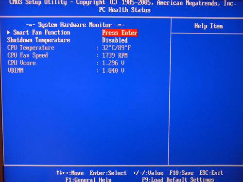 ECS G41T-M системный мониторинг