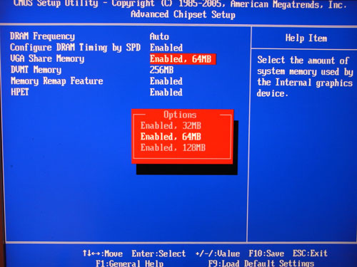 ECS G41T-M объем памяти для GPU