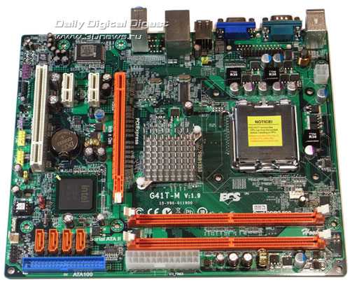 ECS G41T-M плата