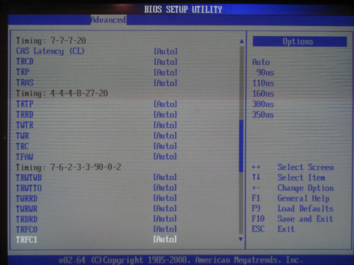 ASRock M3A790GXH/128M настройки памяти 1