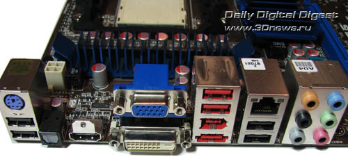 ASUS M4A78T-E задняя панель