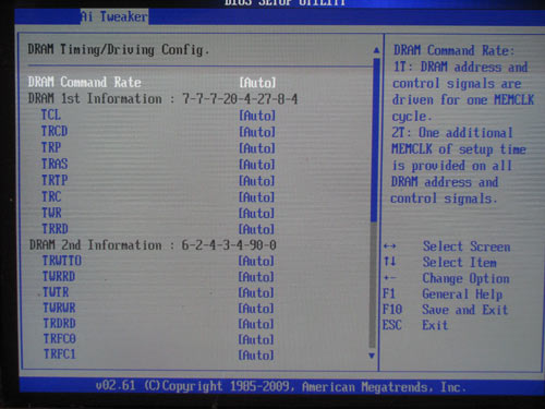 ASUS M4A78T-E настройки памяти 1