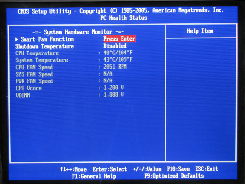 Elitegroup A790GXM-A системный мониторинг