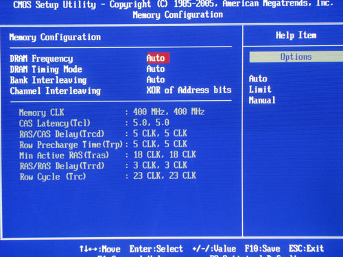 Elitegroup A790GXM-A настройки памяти 2