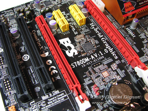 Elitegroup A790GXM-A слоты расширения