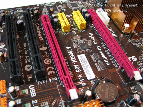 Elitegroup A790GXM-AD3 слоты расширения