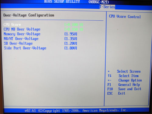 Biostar TA785GE-128M функции разгона 3