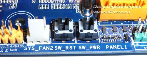 Biostar TA785GE-128M кнопки