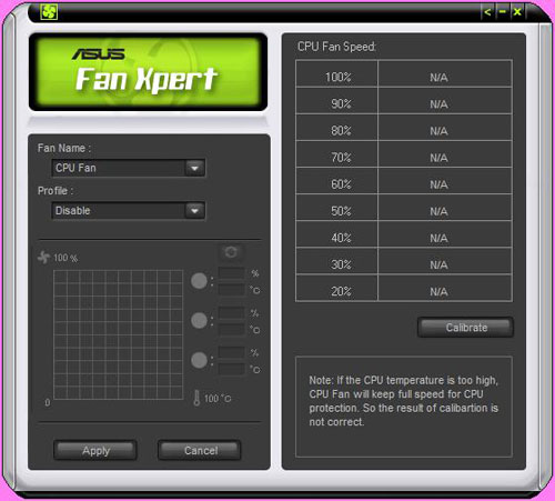 ASUS P7P55D Deluxe Fan Xpert