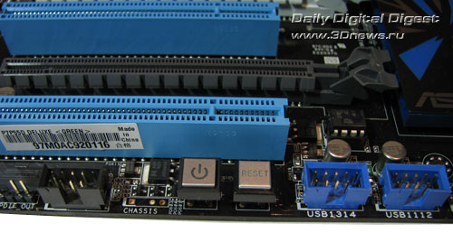 ASUS P7P55D Deluxe кнопки