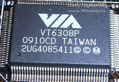 ASUS P7P55D Deluxe контроллер FireWire