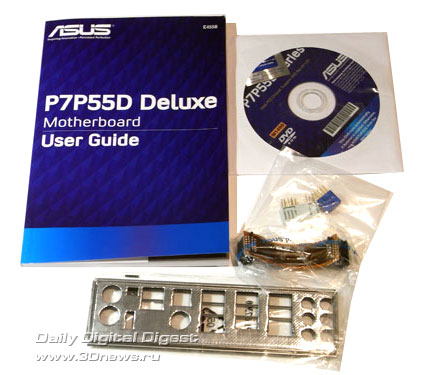ASUS P7P55D Deluxe комплектация 1