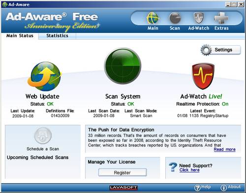 Программу Ad Aware