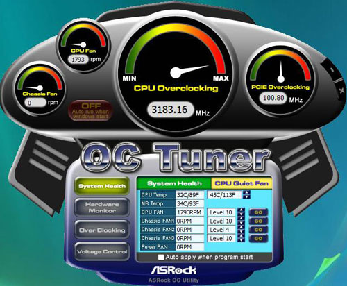 ASRock P55 Extreme OC Tuner