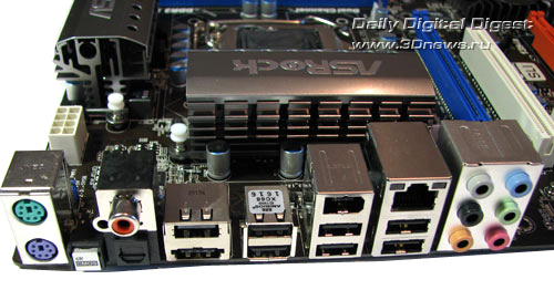 ASRock P55 Extreme задняя панель