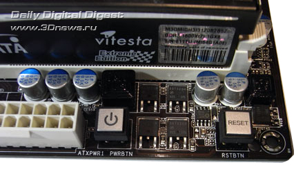 ASRock P55 Extreme кнопки