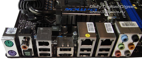 MSI P55-GD65 задняя панель