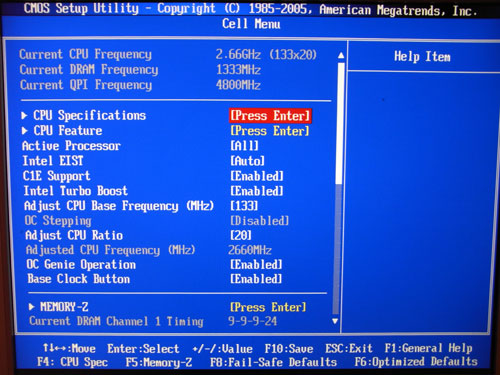 MSI P55-GD65 настройки разгона 1
