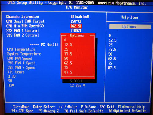 MSI P55-GD65 системный мониторинг 2