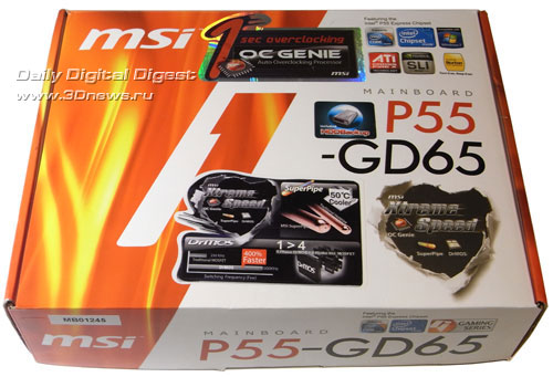  MSI P55-GD65 упаковка 