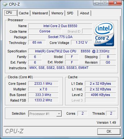 ASRock G41M-GS штатная частота