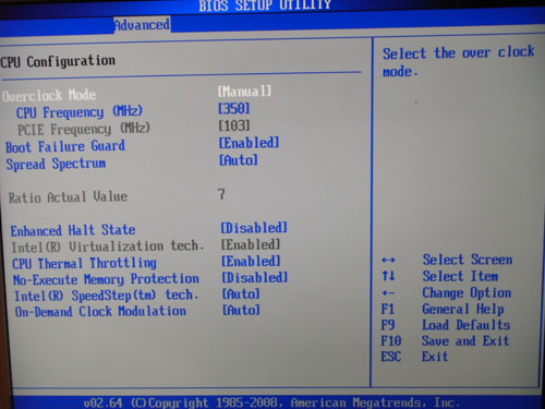ASRock G41M-GS настройки разгона