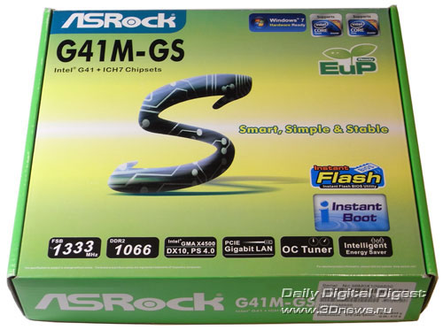 ASRock G41M-GS упаковка