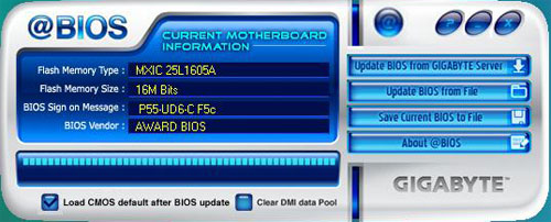 Gigabyte GA-P55-UD6-С @BIOS