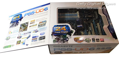 Gigabyte GA-P55-UD6-С упаковка 2