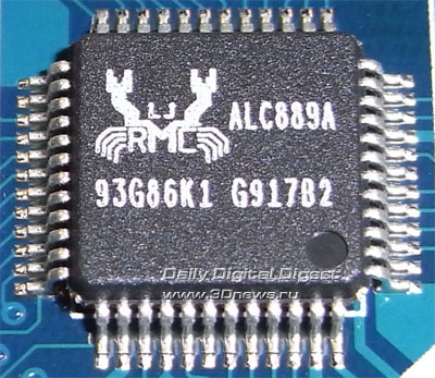  Gigabyte GA-P55-UD6-С звуковой контроллер 